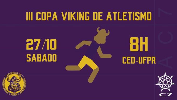 Atlética C7 promoverá a III Copa Viking de Atletismo neste sábado, 27