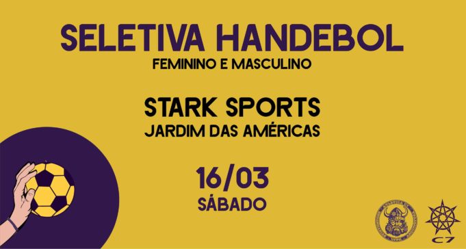 Seletiva do handebol masculino e feminino da Atlética C7 será neste sábado