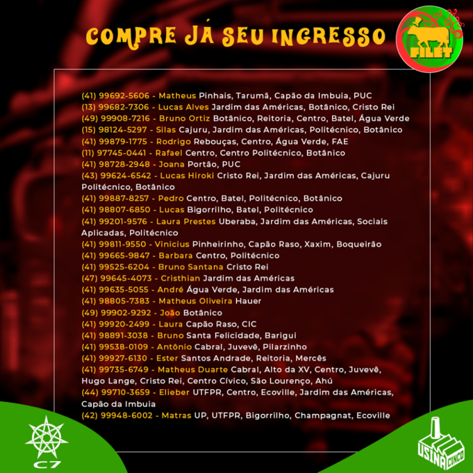 Saiba como comprar seu ingresso para o FILET XXIII