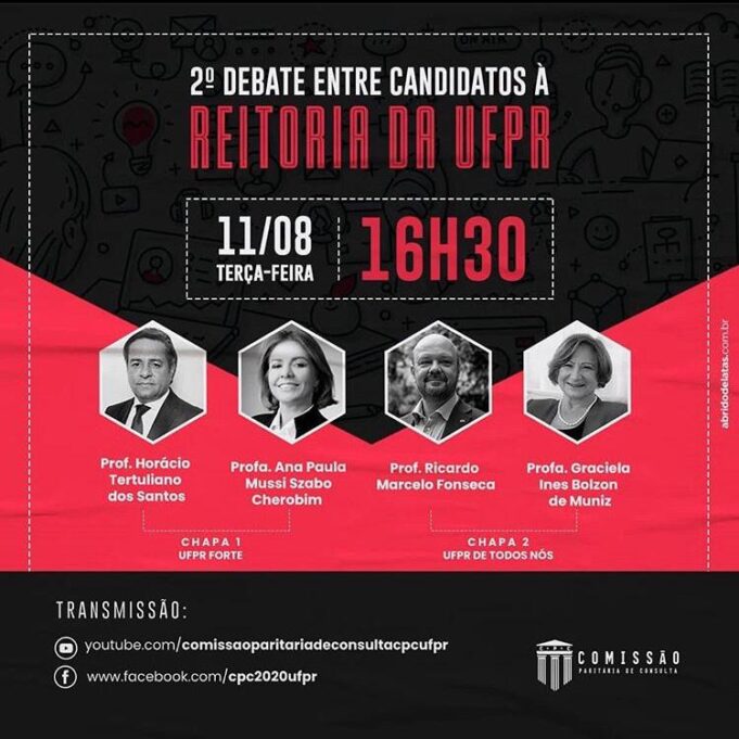 Segundo debate com os candidatos à reitoria
