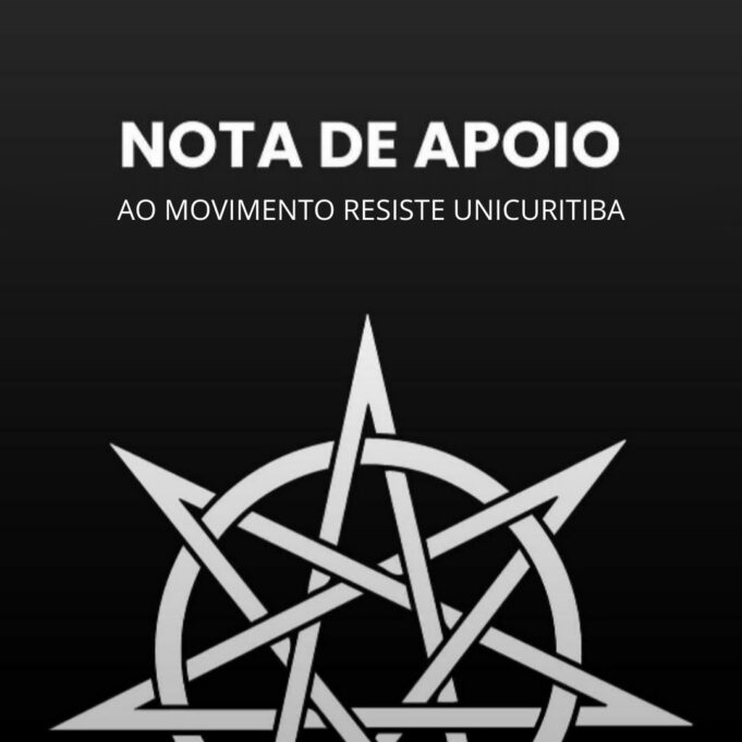 Nota de apoio ao movimento “Resiste Unicuritiba”