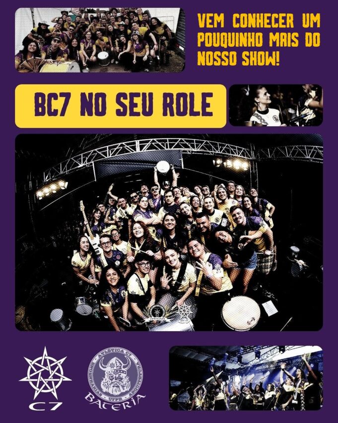 Já pensou em ter a Bateria do C7 no seu evento?